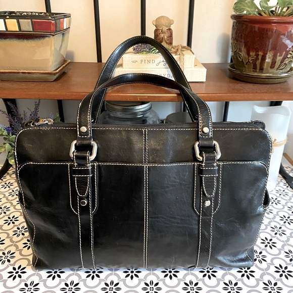 Fossil Black Leather Handbag - Picture 6 of 13